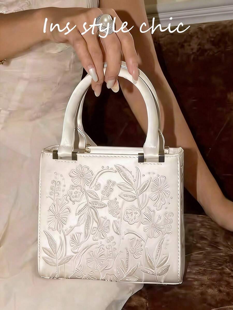 Elegant And Stylish Pearl Bags, Women's Mini Handbags, Women's Chain Crossbody Bags, Fashionable Small Handbags, Women's Luxury Designer Wallets, And Women's Fashion Bags. - Beige - View 1