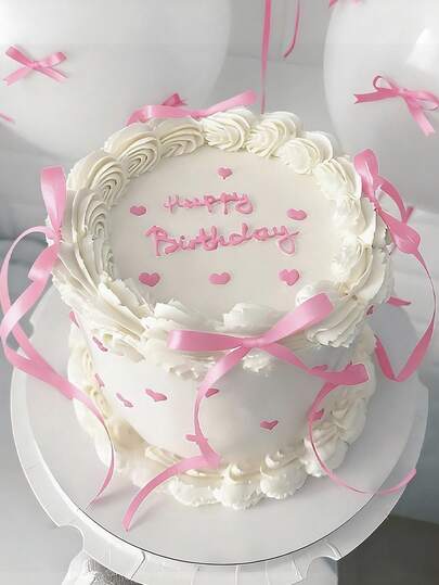 10pcs Pink Bow Knot Cake Decorations,DIY Bowknot Cake Decor Supplies,Birthday Party Decor,Wedding Accessories,Anniversary Birthday Wedding Cake Decor,Holiday Gift Decor,Baking Cake Dessert Bow Toppers,Party Favor,Birthday Party Table Decor,Cake Decorating Supplies