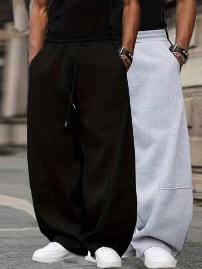 Men's Outdoor Casual Straight-Leg Pants, Fashionable Lightweight Casual Trousers For Spring/Summer