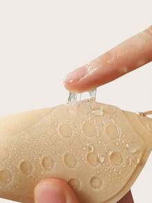 2/1 Pair Invisible Strapless Silicone Breast Petals: Sexy Silicone Nipple Covers, Suitable For Camisole Dresses, Wedding Gowns, Bikinis. Enhances Small Bust, Reveals Fuller Bust Shape. Invisible Mango Cup Bra Pasties - Multicolor - View 9