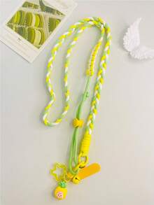 Noise Isolating Mixed Braided Multi-Color 1pc 2026 New INS Style Phone Lanyard Strap, Fits All Phone/Camera/Earphone Models, Versatile Shoulder/Halter, Outdoor Handheld Lanyard, Anti-Lost Anti-Theft Phone Charm With Gift Pad Birthday Gift - Multicolor - View 4