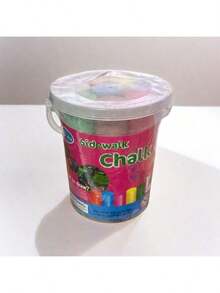 Washable Sidewalk Chalk Set For Kids - Colored Chalk With Bucket, 8 Bright Colors, For Toddlers Outdoor Drawing & Art Activities - Multicolor - View 11
