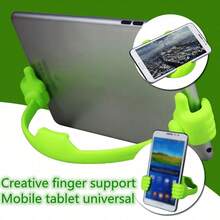 1入組拇指造型的可彎折電話和平板電腦支架,通用手機支架,在床上享受電影和更多 - 彩色 - 查看 5