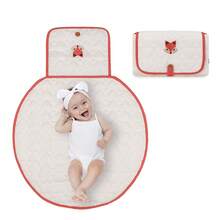 Materassino fasciatoio CPC, borsa da viaggio impermeabile per pannolini, elegante cuscino per seggiolino per neonati. - Rosso - Visualizzare 5
