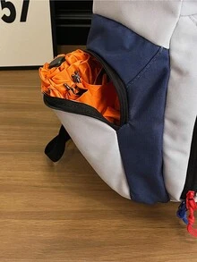 新款时尚大容量背包，休闲百搭学生书包 - 淺灰色 - 查看 7