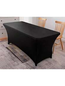 BUCICE 6FT Stretch Bedspread Table Cover Reusable Eyelash Stretch Sheet Sets For Spa Salon Bedspreads Beauty Bedspreads Massage Bedspreads Also For Conference Wedding Banquet Rectangular Table Cover Sets Stretch Tablecloths - Multicolor - View 2