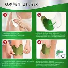 30pcs Neck, Shoulder And Knee Patch, Acupuncture Patch, Heat Patch, Long-Lasting Warm Knee Patch - Green - View 4