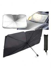 Protector Parabrisa Cubre Sol Coche Parasoles Auto Sombrilla - M - Ver 2