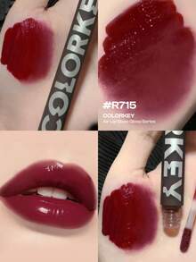 Son bóng COLORKEY Mirror Gloss Lip Tint, son bóng dưỡng ẩm, không bết dính, lâu trôi, son môi dạng lỏng, thương hiệu trang điểm, phù hợp cho nữ và bé gái, hoàn hảo cho mùa thu/đông, thời trang Y2K, thích hợp cho sinh nhật, ngày Valentine, tiệc tùng, màu sắc đẹp nhất. - Xem 2