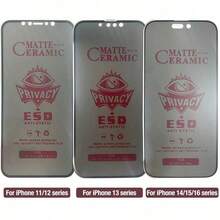 Miếng dán màn hình chống sốc, chống nhìn trộm, bảo mật riêng tư ZYSHI 2 miếng, mờ, tương thích với iPhone 17 Pro Max [6.9 inch], chống nhìn trộm, chống chói, chống bám vân tay, tương thích với ốp lưng điện thoại, dễ dàng lắp đặt, không bọt khí, vừa khít, tương thích với iPhone 17 Pro Max/17 Pro/17 Air/16/15/14 Plus/13 Mini/12/11 Series, quà tặng sinh nhật, quà tặng mùa xuân, quà kỷ niệm. - 2 cái - Xem 11