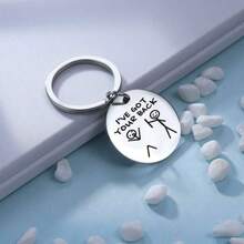 I've Got Your Back Stick Figure Alloy Keychain Keyring Fun Friendship Gift For Friends And Colleagues Birthday Gift. - Multicolor - View 3