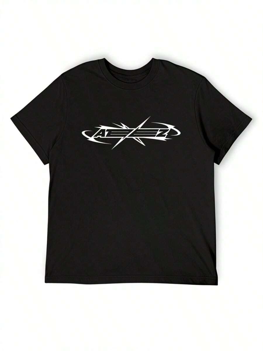BREATHABLE SUMMER Comfortable Summer 2026Ateezs World Tour Towards The Light Will To Power Vintage T-Shirts Female Woen Korean Kpop T Shirt Cotton T-Shirt Tops - Negro - Ver 1