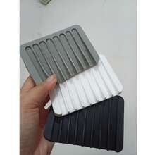 1个装批发多色硅胶皂碟，创意皂盒，皂托，沥水皂碟，硅胶皂盘，防滑皂垫，浴室收纳盒，颜色随机 - 彩色 - 查看 13