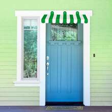 Fowecelt 2 套马戏团主题遮阳篷装饰，3D 条纹纸板遮阳篷，适用于夏季户外嘉年华墙面装饰、马戏团派对装饰（粉色、红色、绿色、黄色、蓝色、马卡龙风格）