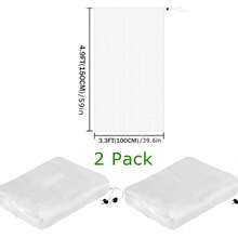 1/2 Packs Garden Mesh Netting For Plants, Insect Bird Netting Pest Barrier Bag With Drawstring, Tomato Protective Cover Fruits Tree Blueberry Bush Netting Cover Bag Protection For Vegetables ﻿ - White - View 14