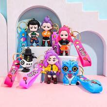 Mattel Demon Hunter Anime Keychain, PVC Backpack Pendant - Multicolor - View 1