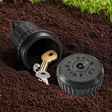 1pc Realistic Key Hider Sprinkler, Outdoor Garden Yard Lawn Key Box, Easy To Insert Into Garden Lawn - Multicolor - View 5