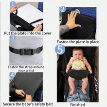 1 pieza Extensor de asiento portátil para coche/avión, hamaca de viaje para avión. Regalo para el Día de San Valentín/Ramadán/Recién nacido - Color - Ver 6