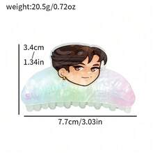 Mattel 1个偶像女团动漫人物发夹，时尚可爱发饰 - 彩色 - 查看 6