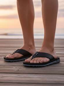 Kenner Kivah Men's Flip-Flops With Wide Straps For Comfort - Original - 灰黑色 - 查看 4