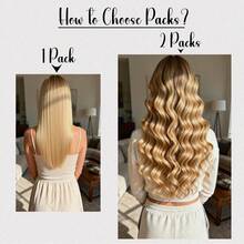 7片装草莓金直发人发夹式接发片，品质可靠 - S27 - 查看 9