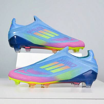 1 Pair New Seamless Men's Football/Soccer Shoes, Low-Top, Long Studs, Wear-Resistant, Non-Slip, Grip, Suitable For Adults, Unisex