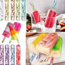 10/20pcs Reusable Acrylic Colored/Transparent Ice Pop Sticks, Reusable Ice Cream/Popsicle Mold Sticks, Suitable For DIY Ice Pops, Cakes, Candies, Crafts, Summer Cooling Tools, Home, Outdoor, Store, School, Restaurant, Kitchen Accessories - Multicolor - View 2