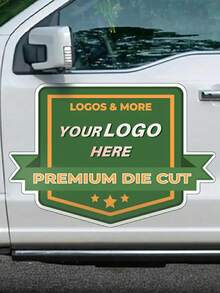 Decal dán xe ô tô vinyl tùy chỉnh, nhãn dán xe cá nhân hóa cho cửa sổ, decal logo doanh nghiệp, nhãn dán vinyl in UV chống nước, trang trí ngoại thất ô tô, nhãn dán logo tùy chỉnh, phụ kiện ô tô, bảo vệ UV, ý tưởng quà tặng - Nhiều màu - Xem 1