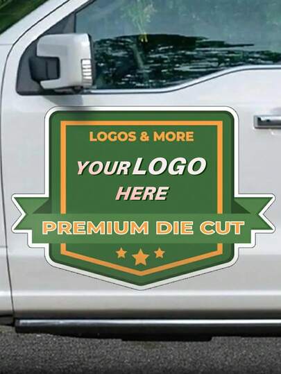 Full Color Custom Car Vinyl Decals, Personalized Car Stickers For Windows, Custom Business Logo Car Window Decals, Waterproof UV Printed Vinyl Adhesive Stickers, Fade Resistant Durable Auto Exterior Decor, Easy Apply Removable Design, Can Be Used On Doors And Home Or Store Windows, Boutique Shop Stickers, Small Business Branding Advertising Decals, Custom Name Text Image Logo Sticker,Car Accessories Interior