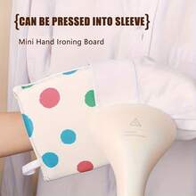 一套迷你熨斗、手持熨衣板、壁挂式熨衣板垫、熨衣手套、小型熨衣凳 - 彩色 - 查看 4