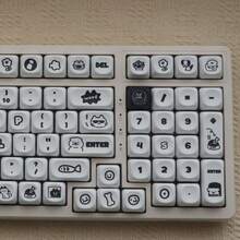 Cute Cat & Dog Keycaps, 130 Keys - MOA Height PBT Dye-Sublimated Customized Keycaps For 61/68/75/87/98/100 Keys - Multicolor - View 6