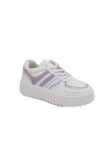 Bello Star Women's Casual Thick Sole Sneakers, Versatile For Daily Wear - Mauve Purple - View 2