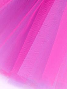 1pc Solid Color Vintage Polyester (Polyester) Tutu Skirt, Suitable For All Seasons, One-Time Performance Skirt, Practice Skirt, 30cm For Teenagers, 40cm For Adults, Costume Party Skirt, Mesh Skirt, Masquerade Ball Dress - A - View 5