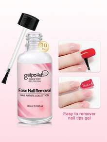 2PCS 30ml Pinpoint Nail Glue Remover For Press On, Multi-Functional Remover For Nails Tips, Gentle Glue Remover For Gel X Nails, Non-Acetone Nail Polish Remover - 無色 - 查看 4