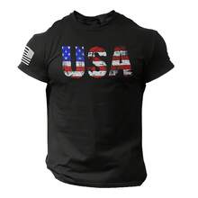 100% Cotton USA Patriotic T-Shirt - Proudly Printed In America S - XXL - 款式4 - 查看 1