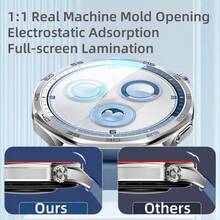 4pcs Tempered Glass Screen Protector For Huawei Watch GT5/GT5 Pro/GT4 41mm/42mm/46mm - 9H Hardness Anti-Scratch, High Definition Transparent Touch, Anti-Fingerprint Anti-Dirt, Easy Installation, Crystal Clear, Full Coverage, Durable Protective Case, Electronic Product Maintenance - 4pcs - View 6