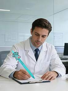 10 bolígrafos personalizados de enfermera, bolígrafos con texto/nombre personalizado. Adecuado como regalo para el Día de la Enfermera. Regalos personalizados para colegas, amigos - Multicolor - Ver 5