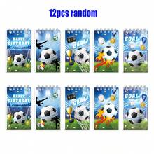 Set de 12 cuadernos de espiral con diseño de la Copa Mundial de Fútbol, cuadernos de actividades, cuadernos de estudiantes, cuadernos de escritura, cuadernos de espiral, cuadernos de material, cuadernos, útiles escolares, premios para estudiantes, cuadernos para fiestas, artículos de papelería de vuelta a la escuela, cuadernos de Navidad - Multicolor - Ver 8