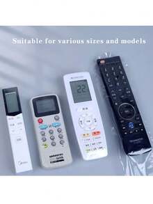 50pcs Remote Control Dust Covers, Remote Control Dust Covers, Remote Control Protective Cases, Remote Control Dust Bags, Remote Control Dust Outer Layers, Remote Control Dust Sleeves. (For Use With A Hair Dryer.) - Multicolor - View 8