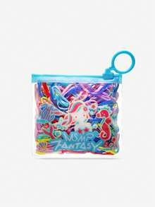 200个/包 一次性彩色发圈、发绳、小号发皮筋、不伤头发的发饰 - 彩色 - 查看 15