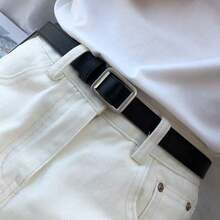 1pc Women's Fashion Seamless Skinny Waist Belt, Versatile Waist Accessory - Multicolor - View 4