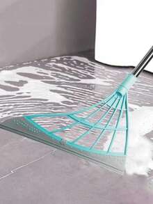 Escoba multifuncional de silicona con agarre de goma - Removedor de mascotas, barrido en dos direcciones, ideal para la limpieza de pisos lisos, alfombras y ventanas de vidrio - Mango ajustable y ligero, para sala de estar, dormitorio, baño, cocina, terraza - Multicolor - Ver 9