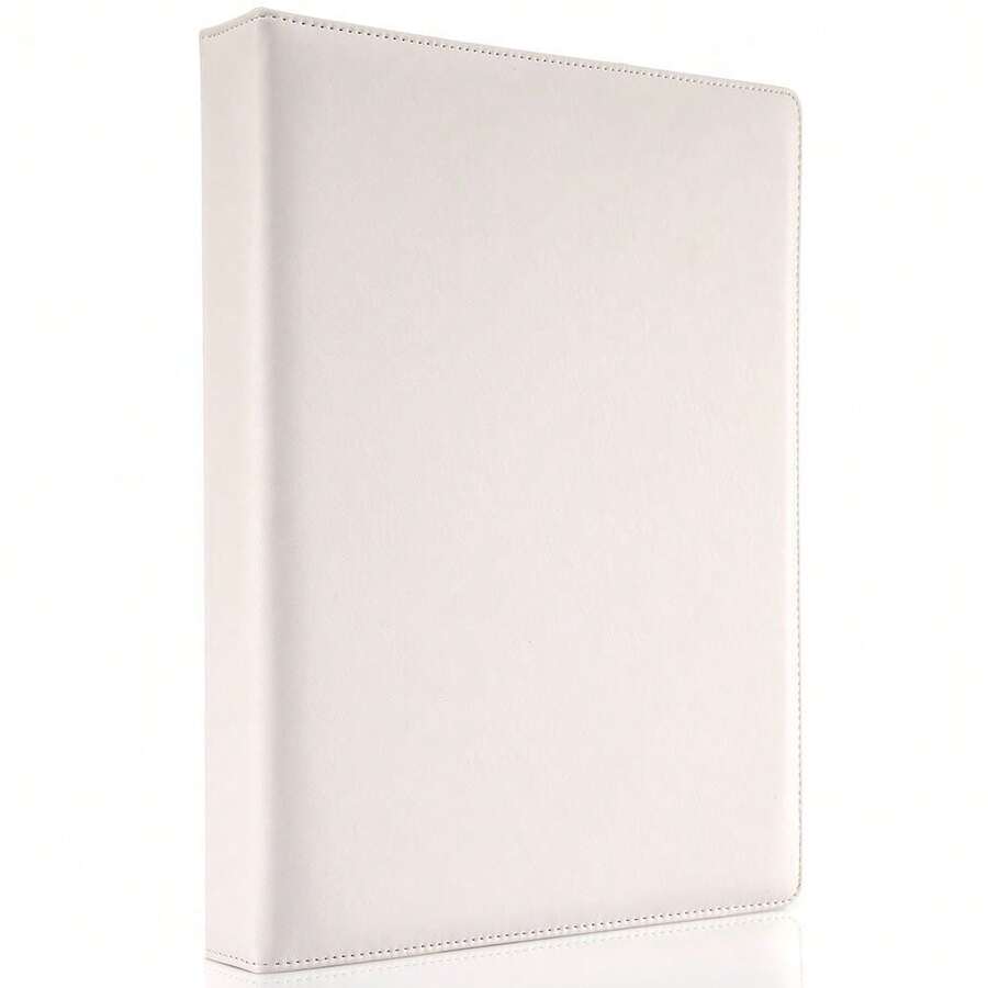 A4 Faux Leather Padfolio Ring Binder Business File Folder Document ...