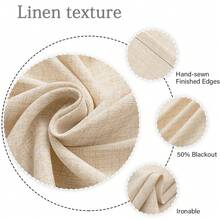 3pcs Coffee Themed Linen Curtains, 2D Flat Design, Suitable For Kitchen & Cafe, Retro Print Semi-Sheer - Multicolor - View 8