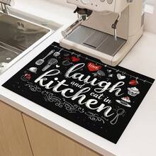 1 pezzo Copertura protettiva da tavolo, anti-graffio, resistente al calore. Adatta per piastre di cottura in vetro elettriche, coperchi per pentole, asse da stiro, macchine da caffè e altri elettrodomestici per la casa. Decorazione per la cucina di famiglia, feste, regali per coppie e il miglior regalo per gli amici. - Multicolore - Visualizzare 4