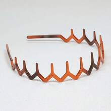 2 Women's Long-Toothed Headbands | Plastic Non-Slip Face Washing Headbands, Retro Minimalist Style, Solid Color Hair Accessories - 2Pcs髮箍 - 查看 5