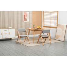 Homefun Folding Chair With Padded Seat, Stackable Wooden Dining Chair With Removable Cover, Two Removable Covers, Folding Chair For Guests, Kitchen, Office, Wedding Party, Picnic.