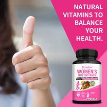 Bcuelov Women's Multivitamin Capsules, Beneficial For Brain, Heart, Digestive, And Immune System Health - 120 Capsules - 1 Bottle - 查看 4