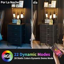 buros para recamaraSimple Wisdom Buros para Recamaracon luz LED y l Mesa de Noce Mesita de Noce ene con 3 Caones de  de  Mesa iliar ene 3 Cls y 3 Gancos en ma de S. Negroburos para recamara - BNegro - Ver 4