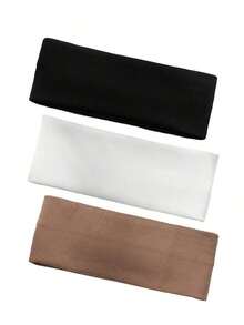 1/3/4 Pcs Casual Versatile Simple Solid Color Sports Headband Hair Band Turban Headband Sweatband Fall Winter Hair Accessories For Women For Vacation Outfits Woman Elegant Scarf Women Bandana Soft Headwrap - 彩色 - 查看 10